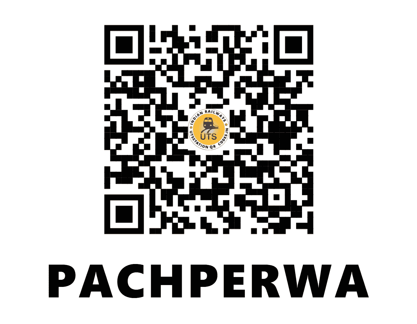 UTS QR Code for PACHPERWA - PPW (NE - UTTAR PRADESH)